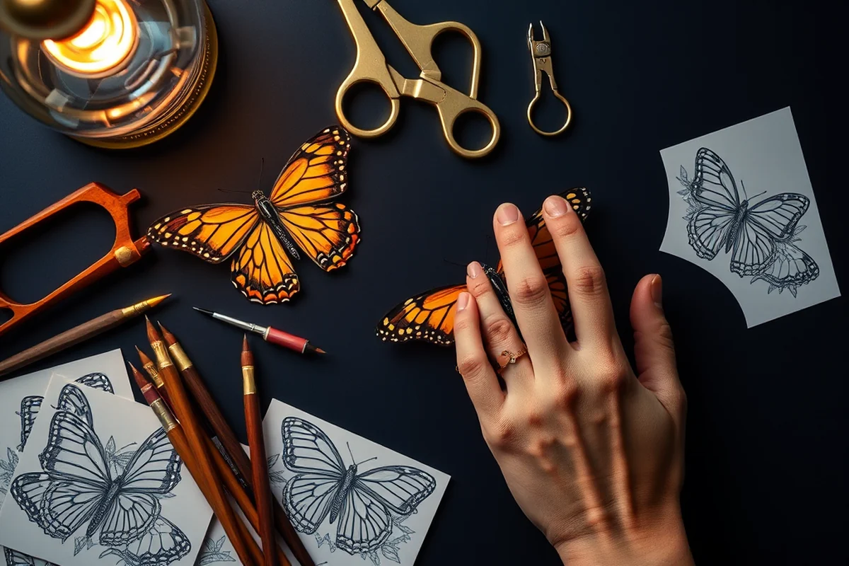 butterfly coloring pages — Butterfly Coloring Pages (the finished result)